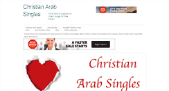 Desktop Screenshot of christianarabsingles.com